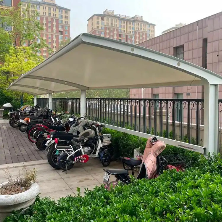 恭城膜结构电动车棚