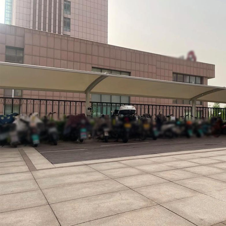 恭城膜结构电动车棚